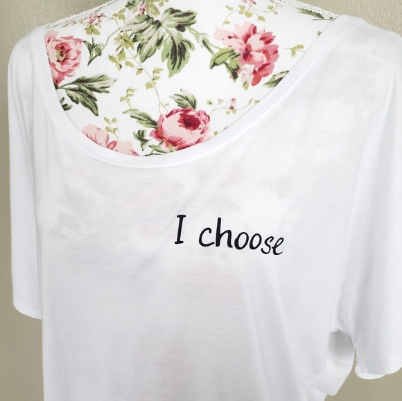 Le Motto "I choose" flowy sleeve tee shirt - Picture 4 of 5